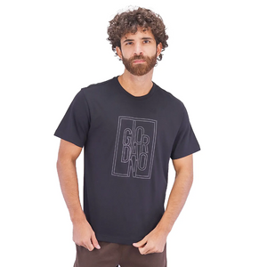 Men Giordano Signature Print Tees