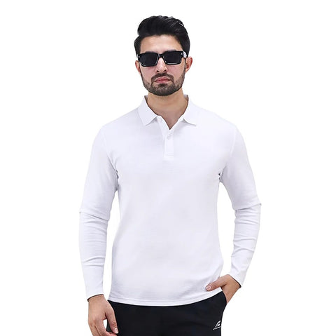 Men's Stretch Waffle Knit Polo Shirt