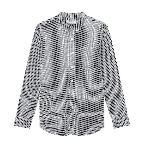 Cotton Oxford Full Opening Long Sleeve Slim Fit