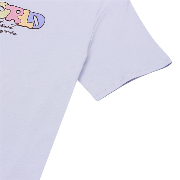 Women Cotton Jersy Crew Neck Short Sleeve Print Tee (WWS Tee)