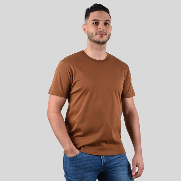 Cotton/Polyester Interlock Crew Neck Short Sleeve Slim Tee