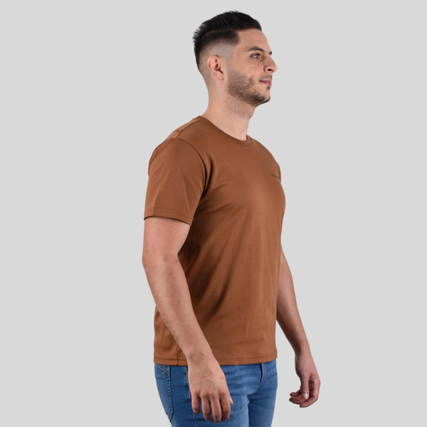 Cotton/Polyester Interlock Crew Neck Short Sleeve Slim Tee