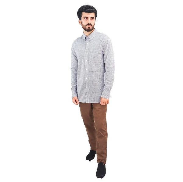 Cotton Oxford Full Opening Long Sleeve Slim Fit