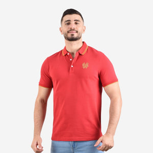 Cotton Lycra Pique Short Sleeve Slim Bold Polo