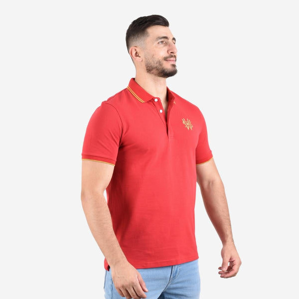 Cotton Lycra Pique Short Sleeve Slim Bold Polo