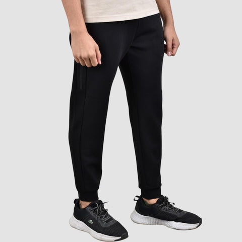 Men's Twill Jacquard Knit Mid Rise Relax Fit Jogger Pants