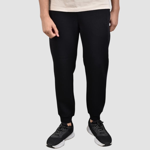 Men's Twill Jacquard Knit Mid Rise Relax Fit Jogger Pants