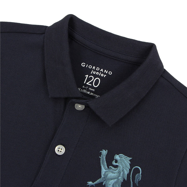 Junior Embroidery Short Sleeve Bold Polo