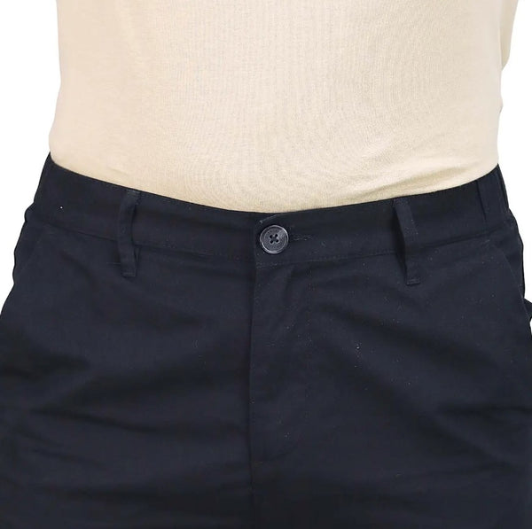 Men's Twill Mid Rise Elastic Waist Bermuda Shorts