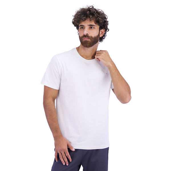 Cotton/Polyester Interlock Crew Neck Short Sleeve Slim Tee