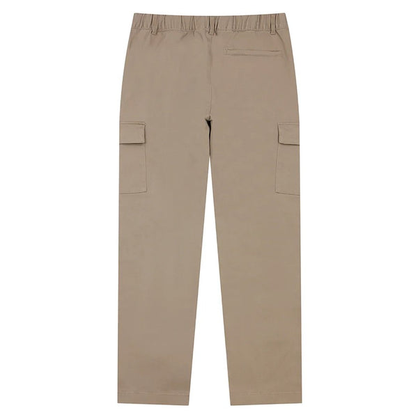 Cotton/Spandex Twill Mid Rise Relax Elastic Wirts KHAKIS