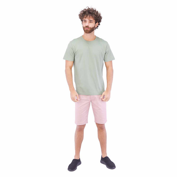 Cotton/Polyester Interlock Crew Neck Short Sleeve Slim Tee