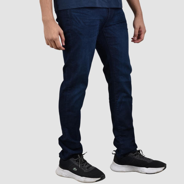 Men’s Stretch Denim Low Rise Skinny Tapered Jeans (180° Expandable Waistband)