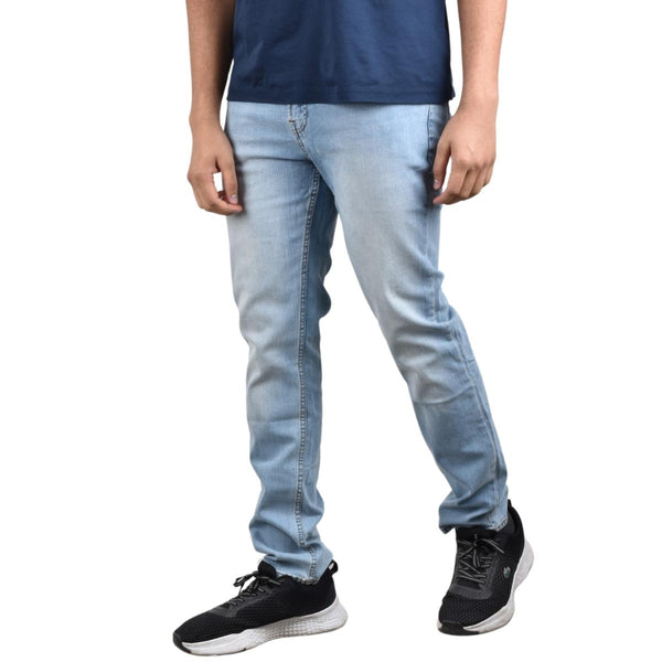 Men’s Stretch Denim Low Rise Skinny Tapered Jeans (180° Expandable Waistband)