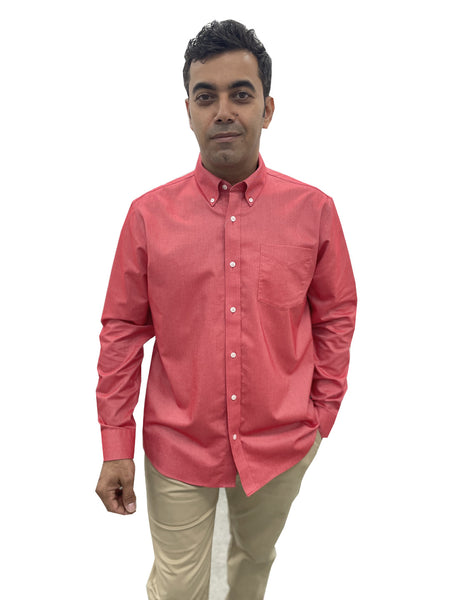 Cotton Oxford Wrinkle Free Shirt