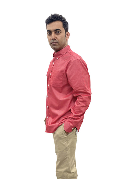 Cotton Oxford Wrinkle Free Shirt