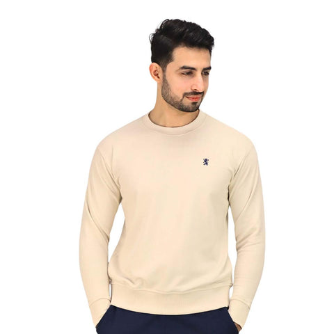 Men's Cotton Polyester French Terry Crew Neck Sweatshirt