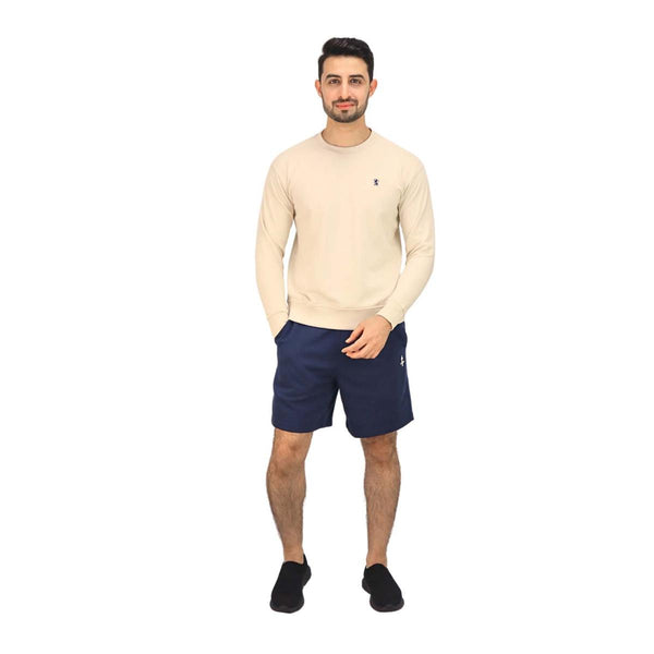 Men's Cotton Polyester French Terry Crew Neck Sweatshirt