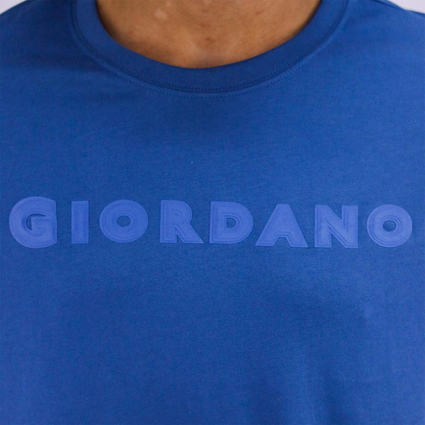 Men Giordano Signature Print Tees