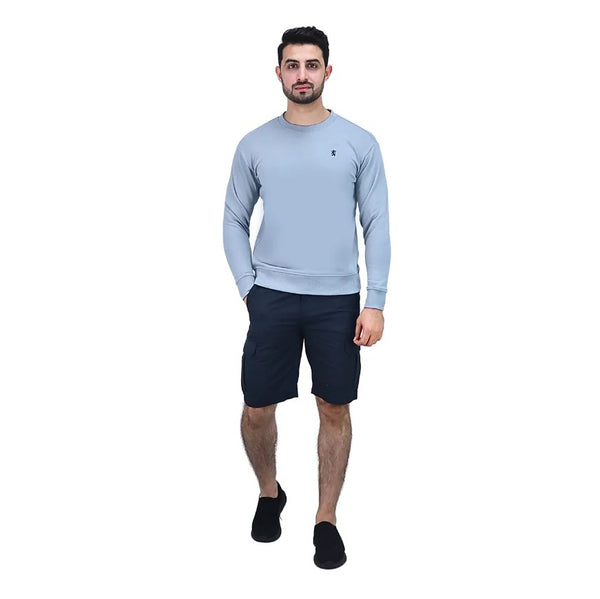 Men's Cotton Polyester French Terry Crew Neck Sweatshirt