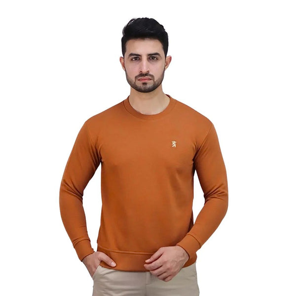 Men's Cotton Polyester French Terry Crew Neck Sweatshirt