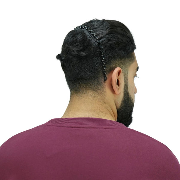 سويت شيرت رجالي من القطن والبوليستر الفرنسي برقبة دائرية