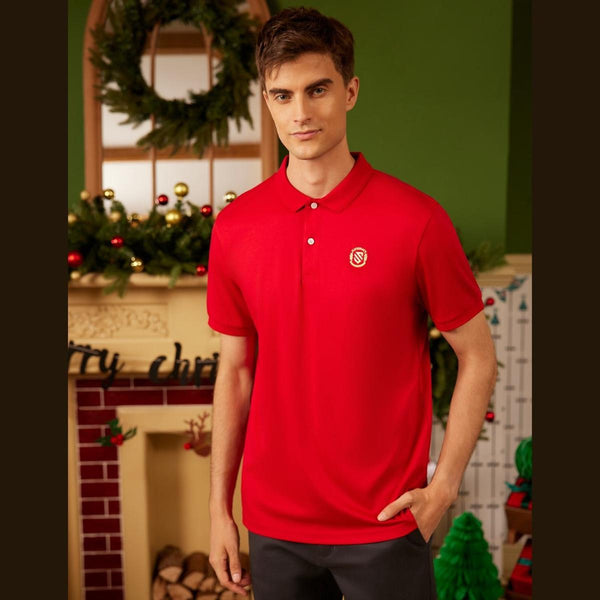 Cotton Interlock Flat Kint Color Short Sleeve Slim Solid Polo