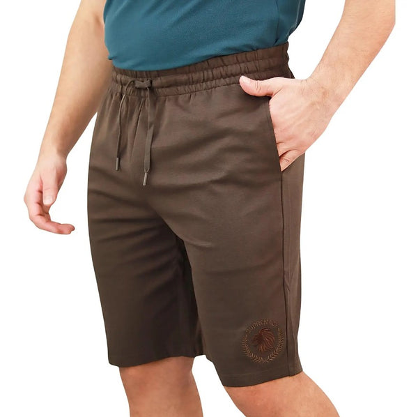 Men's Embroidery Shorts - Cotton