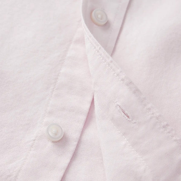 Men's Oxford Shirt with Small Lion Embroidery