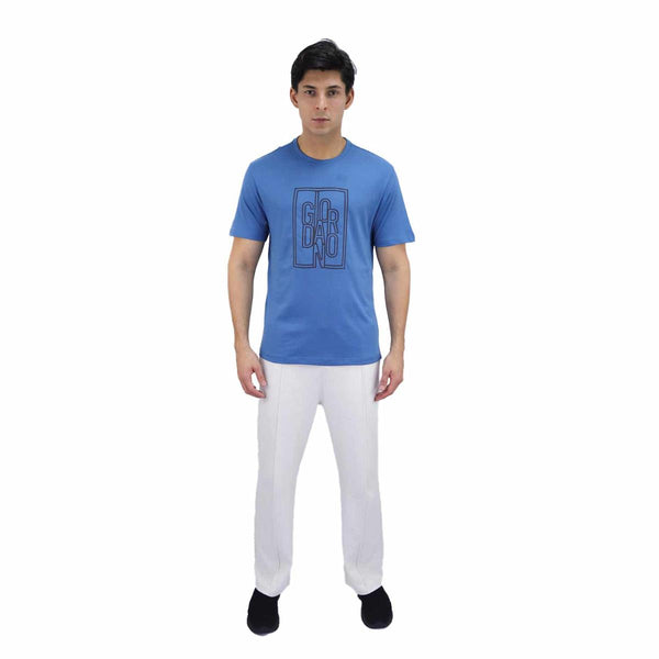 Men Giordano Signature Print Tees