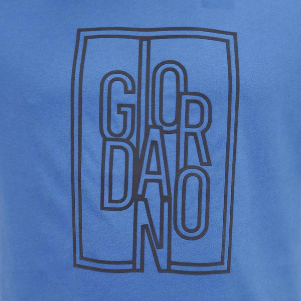 Men Giordano Signature Print Tees