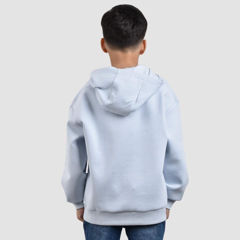 Kids Cotton Polyester Spandex Interlock Long Sleeve Comfort Fit Print Sweatshirt Hoodie