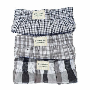 Men's Cotton Contrast Color Boxers (3pcs/pack)