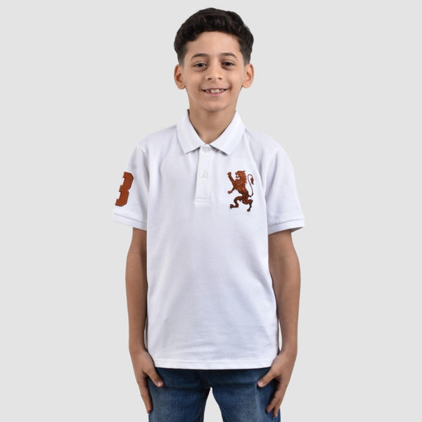 Junior Embroidery Short Sleeve Bold Polo