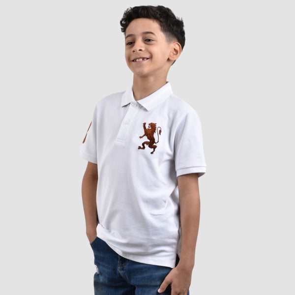 Junior Embroidery Short Sleeve Bold Polo