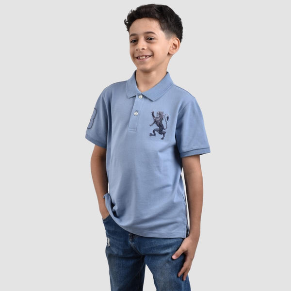 Junior Embroidery Short Sleeve Bold Polo