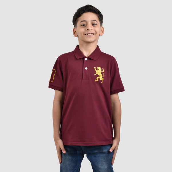 Junior Embroidery Short Sleeve Bold Polo