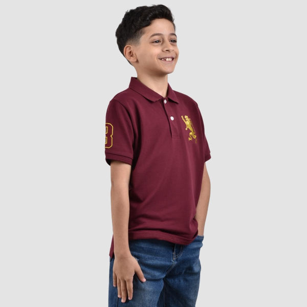 Junior Embroidery Short Sleeve Bold Polo