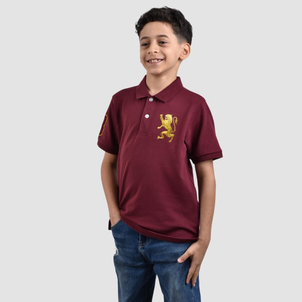 Junior Embroidery Short Sleeve Bold Polo